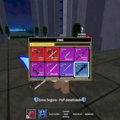 Conta Blox Fruits com Budha, Kitsune, Magma, Portal PERM + Itens PERM