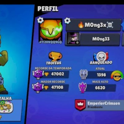 Conta Brawl stars Valiosa com 100 streak, 250 preco justo.