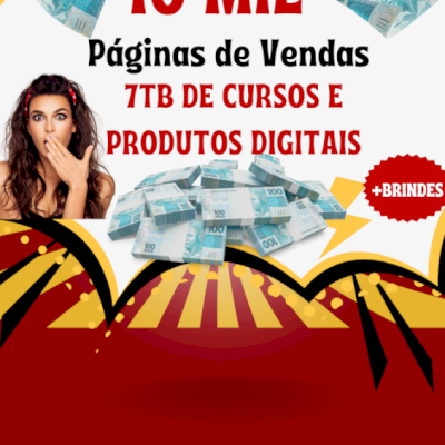 7TB DE CURSOS E 10 MIL PÁGINAS DE VENDAS