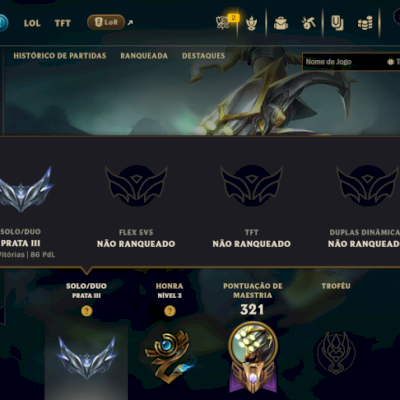 Contas de LOL Nível 308 - Upada manual, Zero Punições!