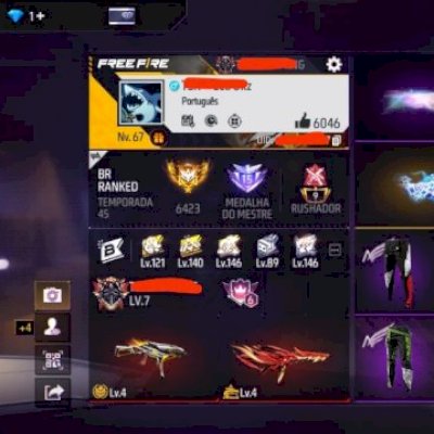 CONTA DE FREE FIRE SUPER GEMADA (PROMOÇÃO)