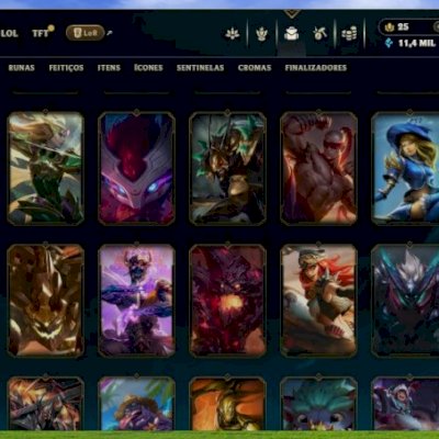 Conta lvl 748 com 206 skins incluindo ultimate Miss Fortune {sem rank}