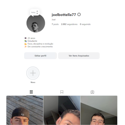 🩵 CONTAS MASCULINAS COM 2000+ SEGUIDORES | *Leia a Descrição* 🇧🇷