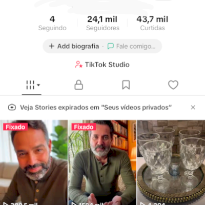 conta de tik tok 24 de seguidores