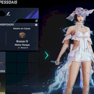 Conta Blood Strike | Canivete Butterfly - Onda Retro + Mitico | 701 Gold + Passe