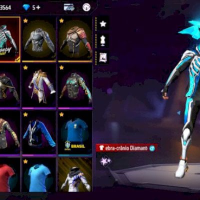 conta de free fire gemada