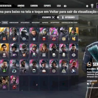 Vendo conta 4x champs r6