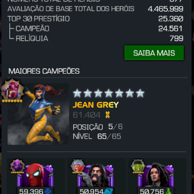 Conta Marvel Torneio De Campeões End Game 2R5