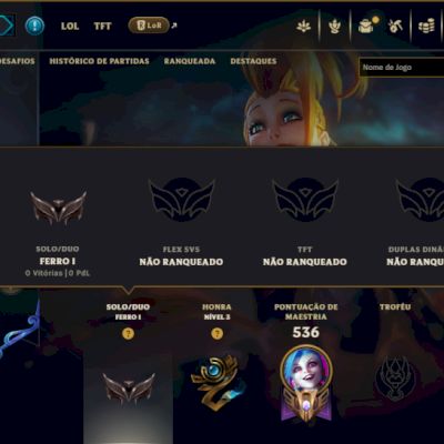 Ferro 1 com TODOS os Champs e 124 Skins ( MAIN ADC )