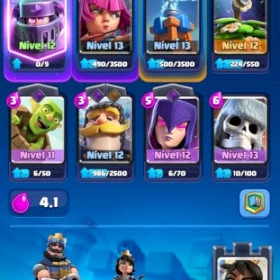 Conta Clash Royale arena nível 35 , arena 20 7800 troféus