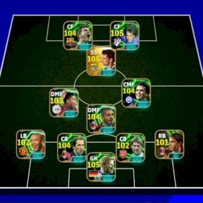 Efootball mobile contas