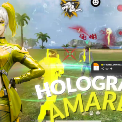 💛🔥 FREE FIRE HOLOGRAMA AMARELO – GELO INVISÍVEL + SENSIBILIDADE DE BRINDE 🔥💛