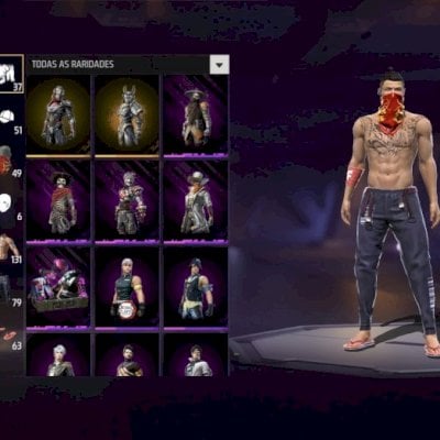 🔥 CONTA FREE FIRE VETERANA — ITENS ANTIGOS 🔥