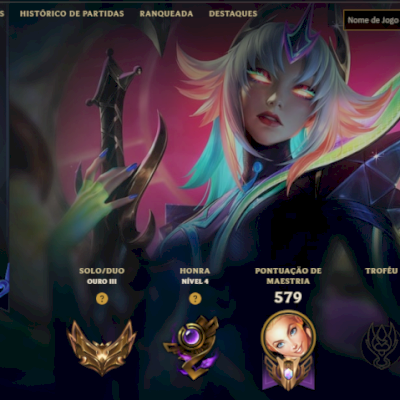 Conta ouro 4, com todos os personagens e 155 skins