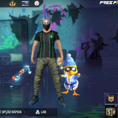 Conta com cabelo de fitinha azul é dunk Master