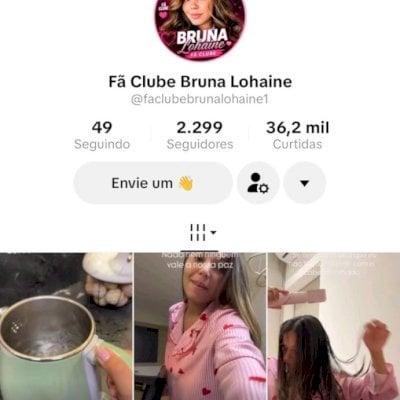 Vendo conta do tik Tok bem engajada
