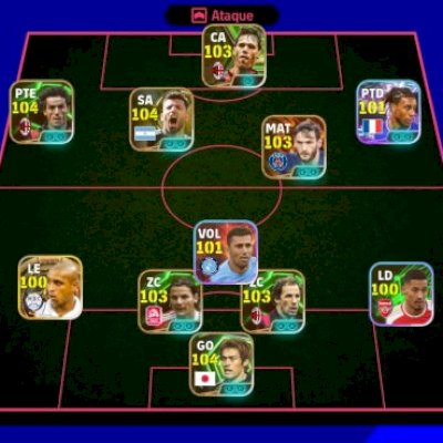 Conta De efootball 4 blitz curler +Kvara raro PRECINHO