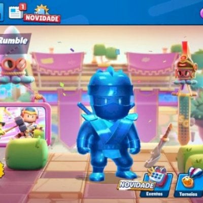 Conta de stumble guys muito boa itens raros