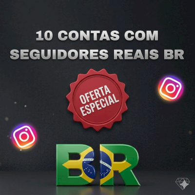 10 CONTAS DE INSTAGRAM de Seguidores BR