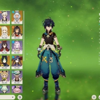 Conta com Kinich+BIS, Kazuha+BIS, Mualani+BIS, Flins, Furina