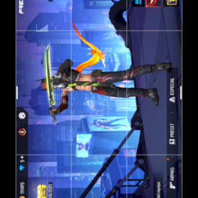 Conta de free fire um pouco gemada!!