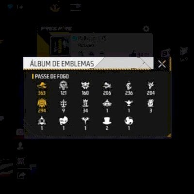 CONTA MASCULINA/FEMININA FREE FIRE