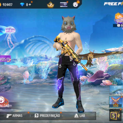 CONTA DE FREE FIRE GEMADINHA COM ANGELICAL ROXA E XM8 2 VELOCIDADE BOM PRA AP