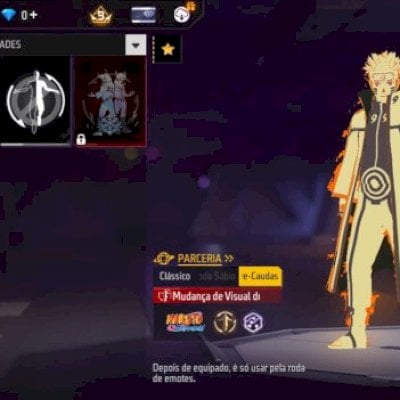 Calça Angelical fem. dourada, 137 peitorais, camisa da Samsung e conjunto Naruto