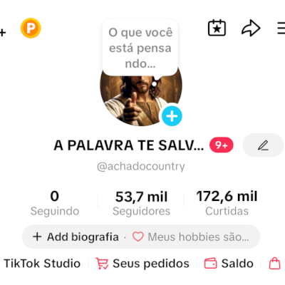 Conta Tiktok 53k