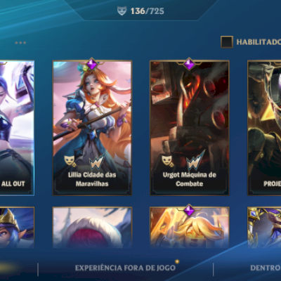 Vendo conta , sem tempo pra jogar ,elo atual esmeralda 2