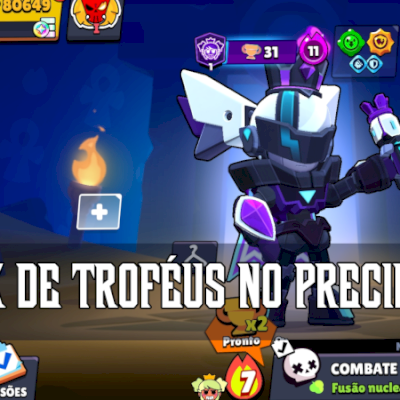 Brawl Stars + Clash Royale - 81k troféus, todos os brawlers, arena 22