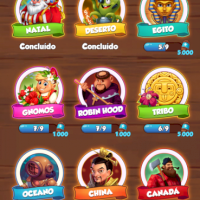 Conta Coin master vila 89, e mais de 400 cartas para troca