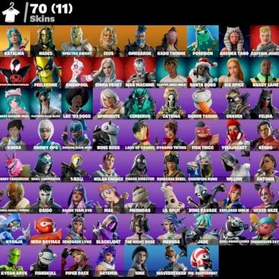 (MAIS VENDIDO) CONTA FORTNITE 70 SKINS RARAS (BARATO) POSSUI GTA V