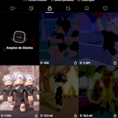 Conta de Tiktok Com Quase 27k de Seguidores Nicho Roblox