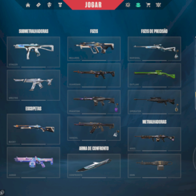 Conta Valorant Full aceso com várias skins