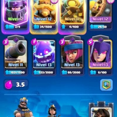 Conta Clash Royale nível 35 , com 7153 troféus , evolução do mega , Valquíria