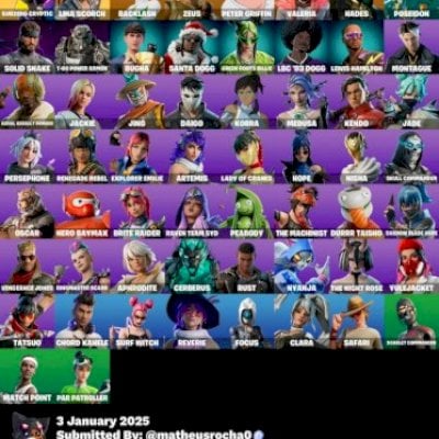 Conta de fortnite com skins tryhards e picaretas