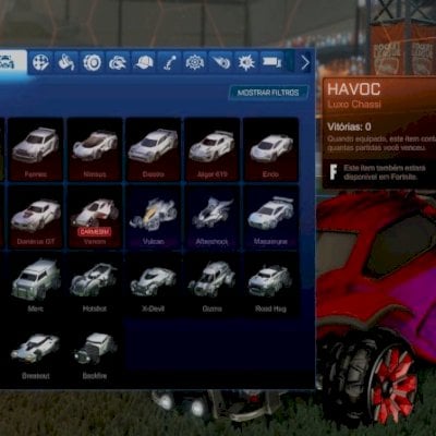 >>Conta Rocket League | 25 Chassis | + Conta de fortnite