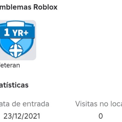 Conta de Roblox 2021