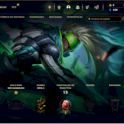 CONTA PARA SMURFAR LVL 30+ COM SKINS