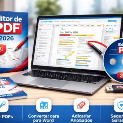 Editor de PDF para Windows - Licença Vitalícia 2026