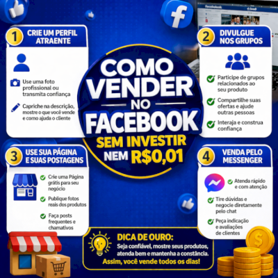 Método Quer vender todos os dias no Facebook sem investir nem R$0,01?