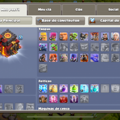 Conta cv 10 recém encaminhada do cv 9 full e conta Brawl Stars 8k de troféu