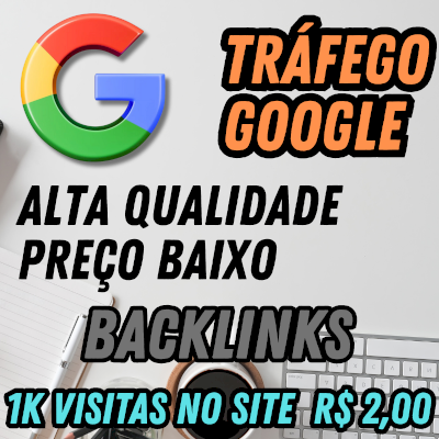 Tráfego com Visibilidade Direta do Google e Redes Sociais, a partir de 2,00