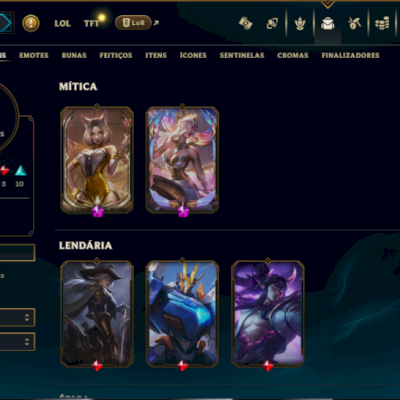 Bronze 1 com 55 Champs e 36 Skins +2 Prestigios
