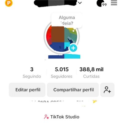 Conta TIK TOK 5k (100% organico)