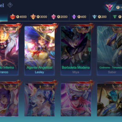 Conta Mobile legends 350 Skins ! Leia descrição!