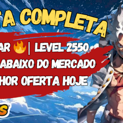 CONTA Blox Fruits COMPLETA – GOD + Itens Raros | OPORTUNIDADE ÚNICA!