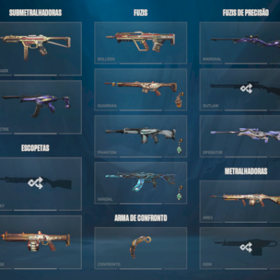 CONTA VALORANT FULL ACESSO - DIAMENTE 1 - COM SKINS.