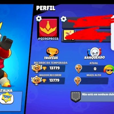 💥Conta Brawl Stars 13.7k Troféus | 55 Brawlers | 4 Lendários + Skins🔥